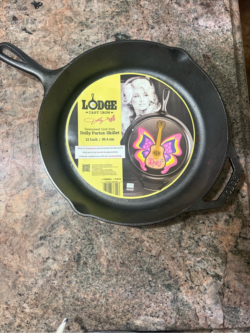 Lodge 12" Dolly Parton Butterfly Cast Iron Skillet - Brand New with Tags (NWT),